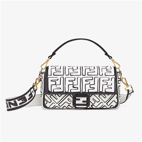 small black fendi purse|fendi black and white bag.